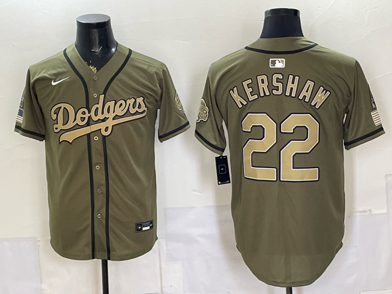 men Los Angeles Dodgers #22 Kershaw green Game 2026 Nike MLB Jersey 0621007